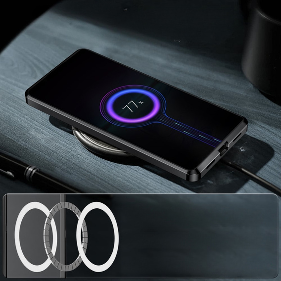 Camera Protection Case for Sony Xperia 1 V, CamShield MagSafe, transparent / black