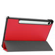 Case for Samsung Galaxy Tab S9 FE, Tri-fold, red