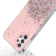 Case for Samsung Galaxy A32 4G, Glittery, pink