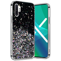 Case for Samsung Galaxy Note 10 Plus, Glittery, black