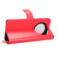 Flip case for Oppo Reno 12FS / 12F, Crazy Horse Wallet, red
