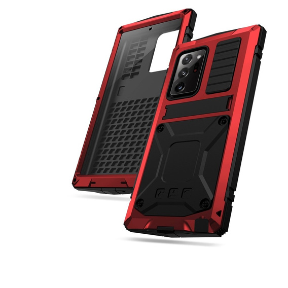 Case for Samsung Galaxy Note 20 Ultra, R-JUST, armoured, red