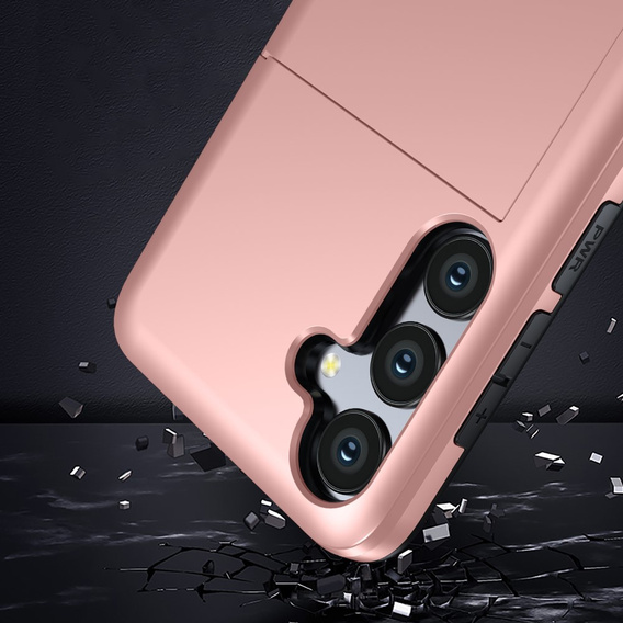 Case for Samsung Galaxy A56 5G, Sliding Card Holder, pink