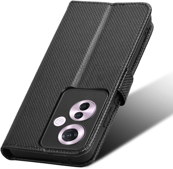 Flip case for Oppo Reno 11F 5G, Wallet Smart Magnet, black