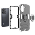 Case for Xiaomi Redmi 13C / Poco C65, Kickstand Ring, black