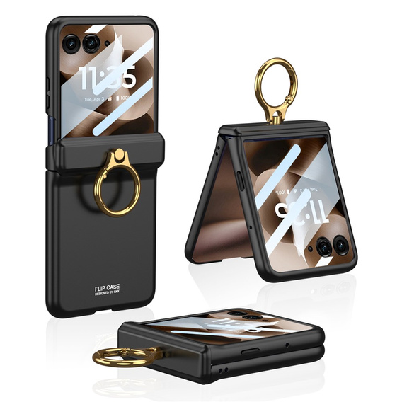 Case with stand and hinge protection for Motorola Razr 60 Ultra 5G