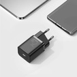 Baseus Super Si PD 25 W USB-C mains charger + USB-C cable, black