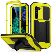 Armored case for Samsung Galaxy S23 Plus, R-JUST CamShield Slide, yellow