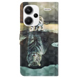 Flip case for Xiaomi Redmi Note 13 Pro+, Wallet, Cat & Tiger
