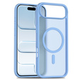 Matt Case for iPhone Air, for MagSafe, translucent blue