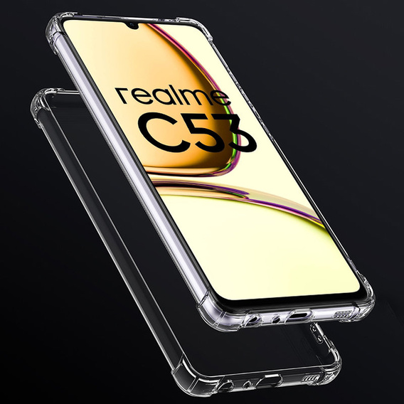 Case for Realme C53 4G, Dropproof, transparent