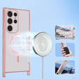 Case for Samsung Galaxy S25 Ultra, Electro MagSafe, pink + Lanyard