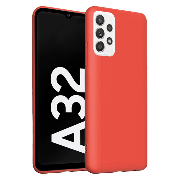 Case for Samsung Galaxy A32 5G, Silicone Lite, red