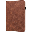 Flap case for Samsung Galaxy Tab A8 10.5 SM-X200 SM-X205, flower, brown