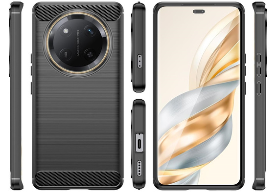 Case for Honor Magic 7 Lite, Carbon, black