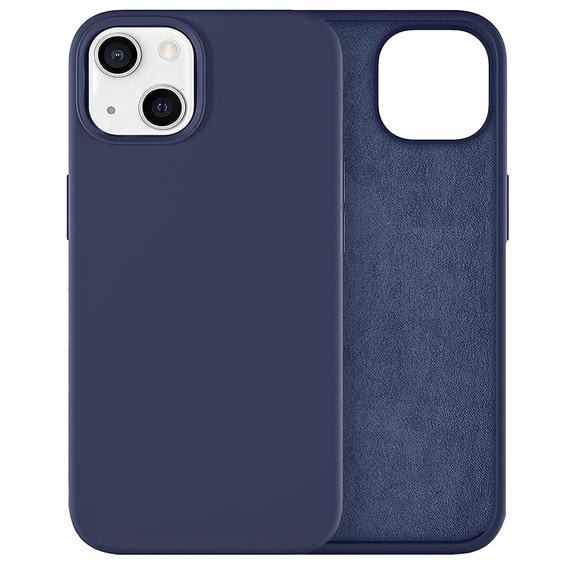Case for iPhone 14 Plus, Silicone Lite, dark blue