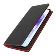 Flip case for Samsung Galaxy S25+ Plus, Litchi Skin Grain, black
