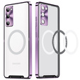 Camera Protection Case for Samsung Galaxy S20 FE, CamShield MagSafe, transparent / purple