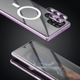 Magnetic Dual Glass MagSafe case for Samsung Galaxy S23 Ultra, purple
