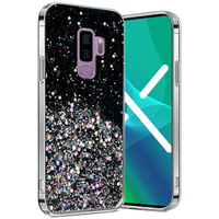 Case for Samsung Galaxy S9+ Plus, Glittery, black