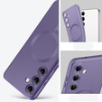 Case for Samsung Galaxy A36, ColorMag, for MagSafe, purple + 9H tempered glass