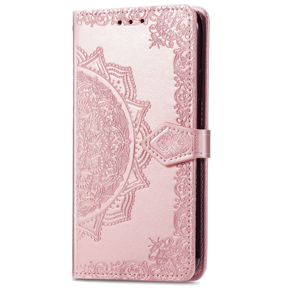 Flip case for Motorola Moto E20/E30/E40, Mandala, pink rose gold