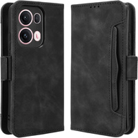 Flip case for Oppo Reno 13 Pro, Card Slot, black