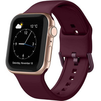 Silicone strap for Apple Watch 1/2/3/4/5/6/7/8/SE/ULTRA 42/44/45/49mm - Wine Red