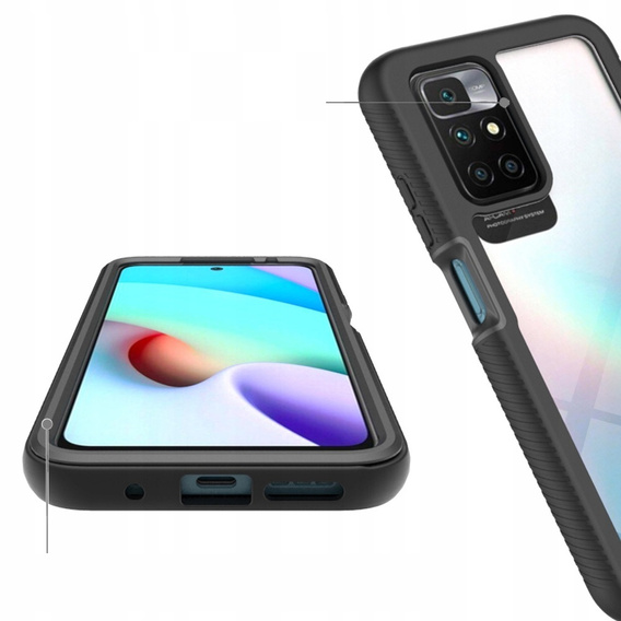 Case for Xiaomi Redmi 10, Shockproof, with film, blue