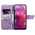 Flip case for Motorola Moto G24 / G24 Power / G04, Butterfly, purple