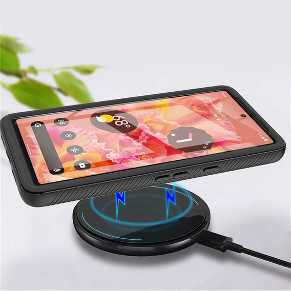 Case for Google Pixel 7, Shockproof, with film, black