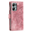 Flip case for Xiaomi Redmi Note 13 Pro 4G / Xiaomi Redmi Note 14S / Xiaomi Poco M6 Pro 4G, Mandala, pink rose gold