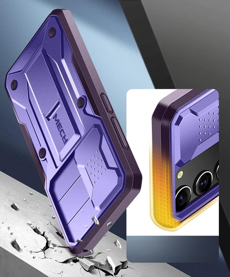 Case for Samsung Galaxy S23, Tongate MECH Series, purple