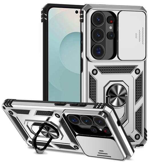 Armoured case with stand and lens cover for Samsung Galaxy S26 Ultra