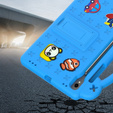 Children's case for Samsung Galaxy Tab S7/S8/S9, Cute Patterns, with stand, blue