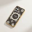 GUESS Magnetic IML Peony case for Samsung Galaxy S25