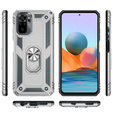Armor Case for Xiaomi Redmi Note 10/10S, Nox Case Ring, silver