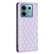 Flip case for Xiaomi Redmi Note 13 Pro 4G / Xiaomi Redmi Note 14S / Xiaomi Poco M6 Pro 4G, Wallet, BINFEN COLOR, purple