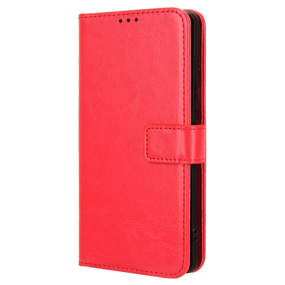 Flip case for Infinix Zero 30 5G, Crazy Horse Wallet, red
