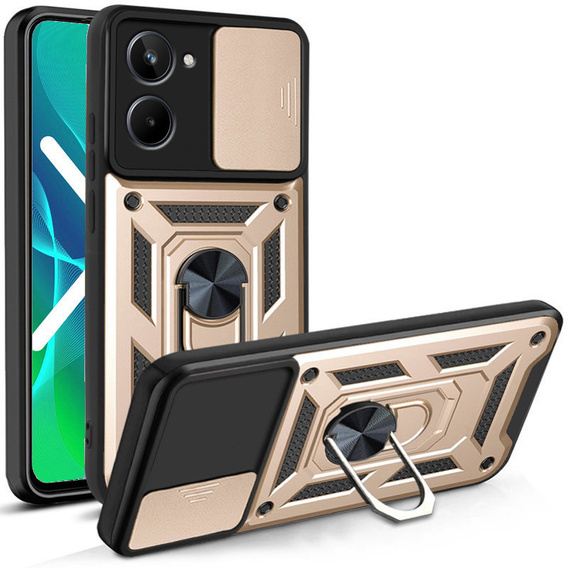 Case for Realme 10 4G, CamShield Slide, gold