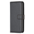 Flip case for Samsung Galaxy S23 FE, BINFEN Wallet, black + 9H glass