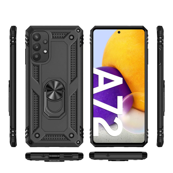 Armor Case for Samsung Galaxy A72 5G, Nox Case Ring, blue