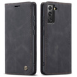 CASEME case for Samsung Galaxy S22+ Plus 5G, Leather Wallet Case, black