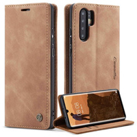 CASEME case for Huawei P30 Pro, Leather Wallet Case, brown