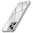Case for iPhone 16 Pro, Erbord Dropproof, transparent + Glass