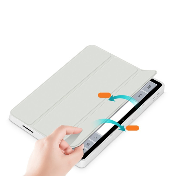 Case for Xiaomi Redmi Pad SE 11", Smartcase Hybrid, with stylus space, white