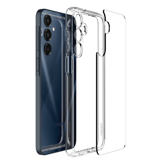 Spigen case for Samsung Galaxy A16 4G / 5G, Ultra Hybrid, transparent + 9H Tempered Glass