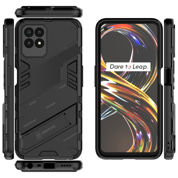 Case for Realme 8i, Military kickstand, blue