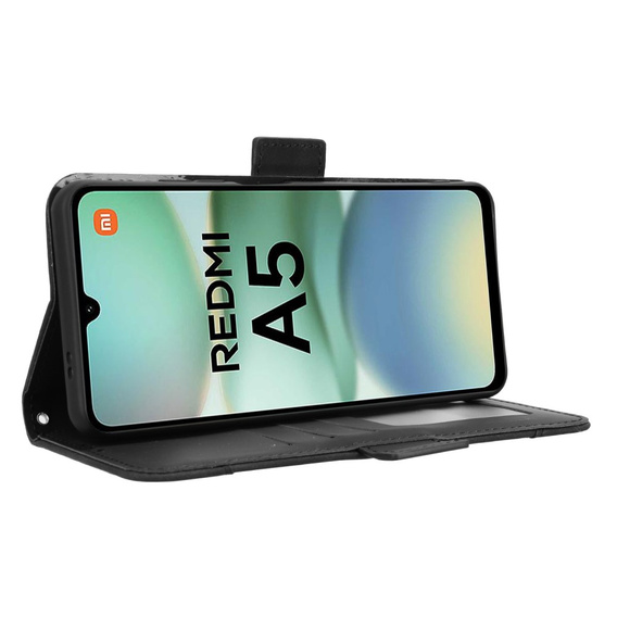 Flip case for Xiaomi Redmi A5, Card Slot, black