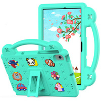 Children's case for Lenovo M10 X306 2 Gen / M10 Plus TB-X606 10.3 / Samsung Tab A 10.1 T510/515 / K10 X6C6, Cute Patterns, with stand, green
